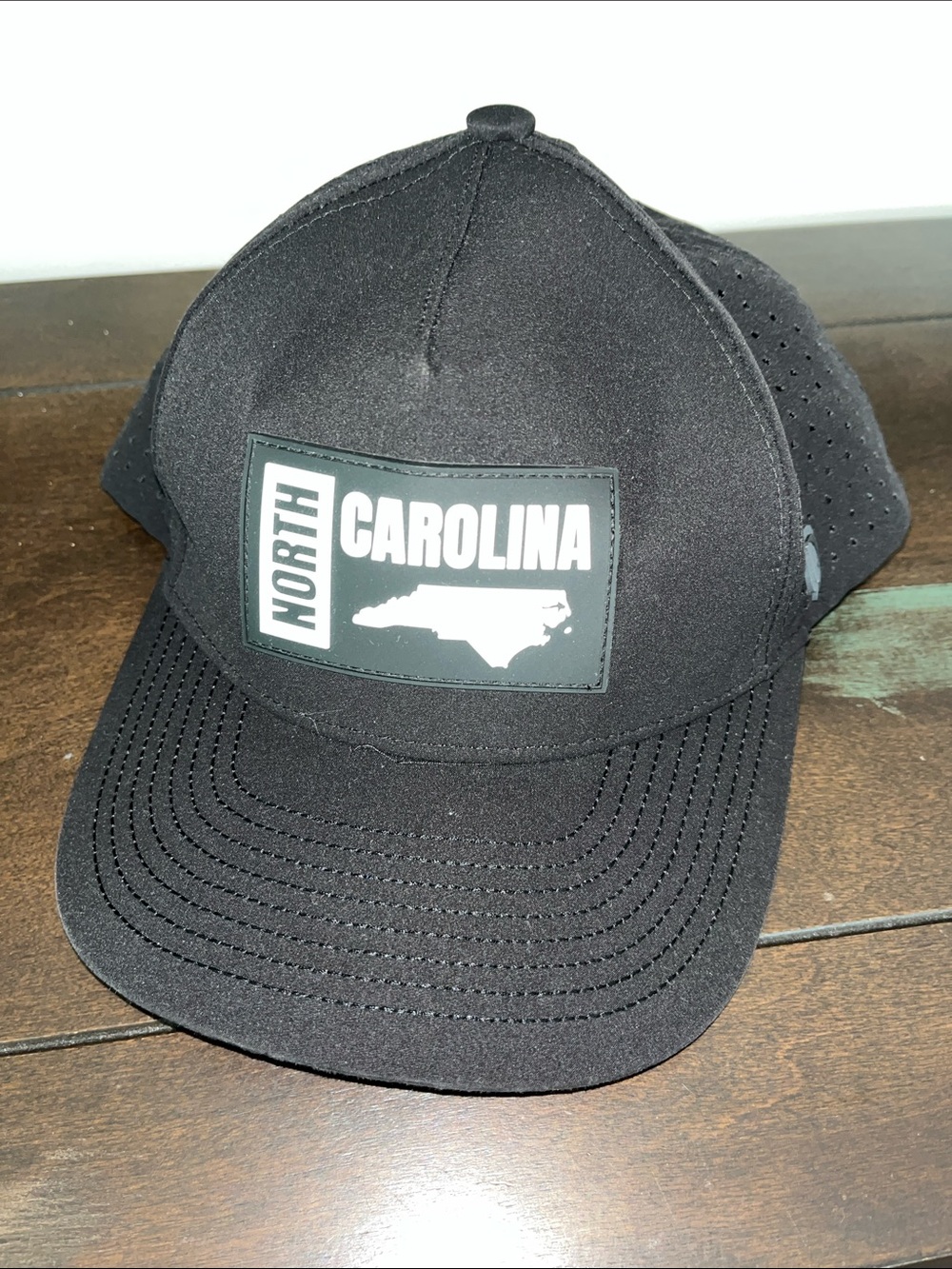 Black North Carolina State Sage Trucker Marathon Running Adjustable cap hat used